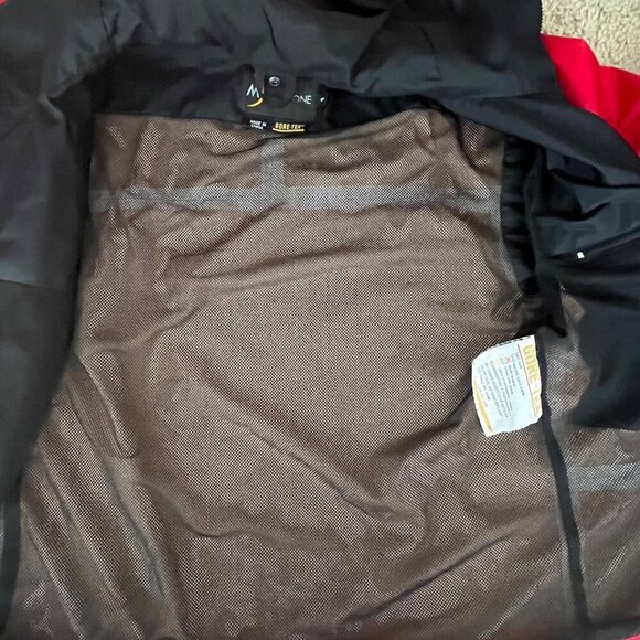 Moonstone Goretex Jacket Rain Coat Small Red Hood Nylon Shell Ripstop Gorpcore - Picture 14 of 16